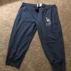 LA Dodgers joggers.